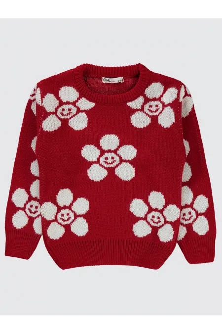 Pull rouge pour fille de 2 à 5 ans - Lot