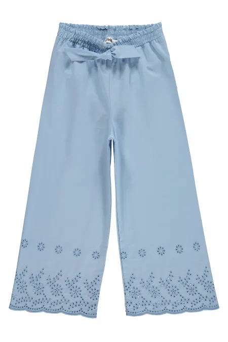 Kız Çocuk Pantolon 6-9 Yaş Koyu Mavi - Paket