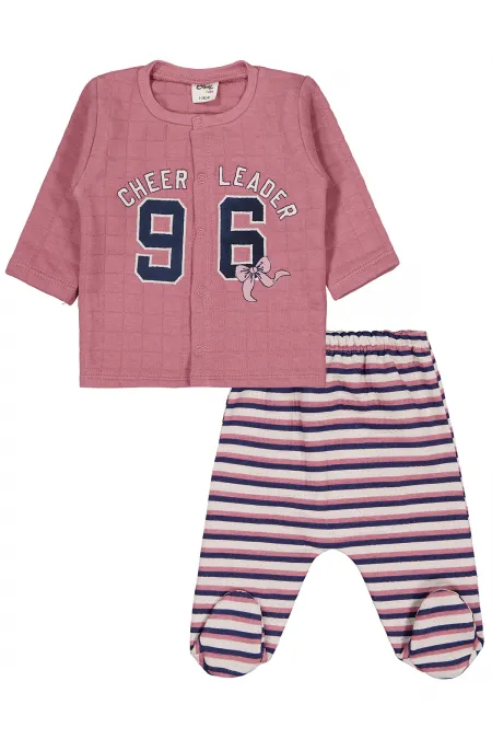 Baby Pajama Set 0-24 Months Dusty Rose - Package