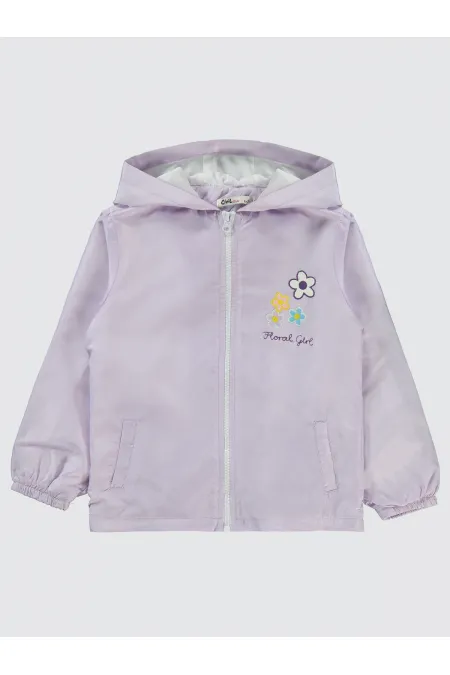 Kız Çocuk Yağmurluk 6-9 Yaş Nazik Lavanta - Paket