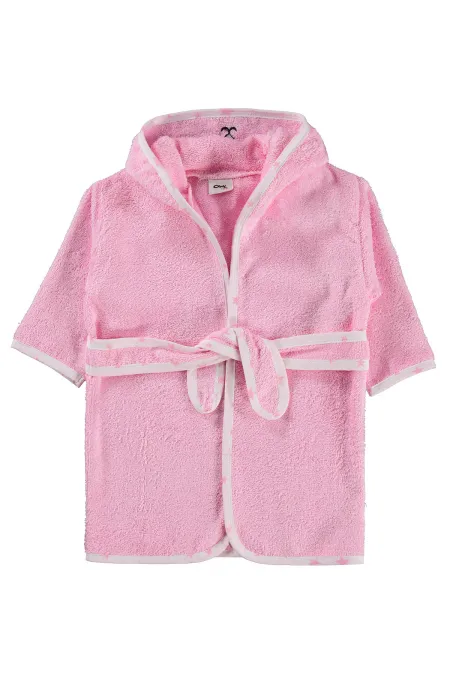 Bebek Bornoz 0-24 Ay Pembe - Paket