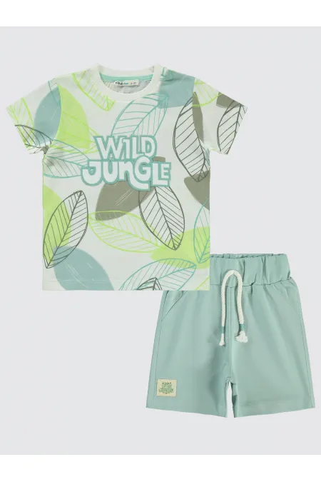 Boys' Suit 2-5 Years Old Light Almond Green - Package