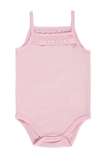 Body bébé à boutons-pression rose 12-18-24 mois - Emballage