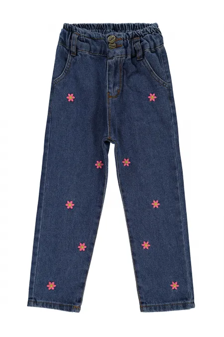 Pantalon bleu pour fille 6-9 ans - Lot
