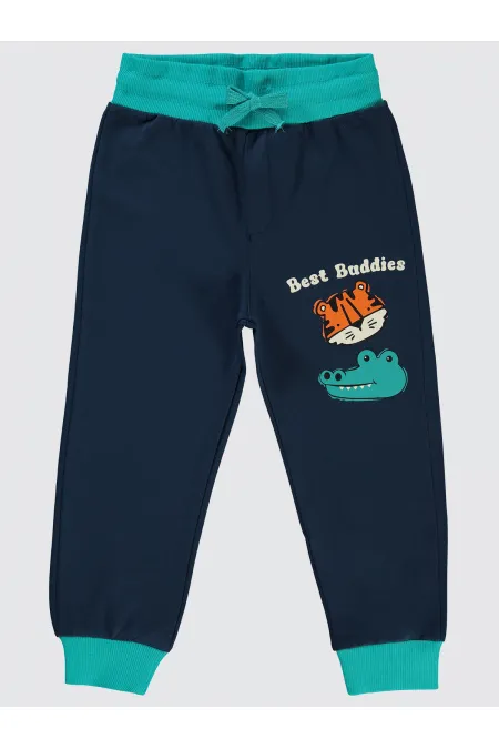 Erkek Çocuk Eşofman Altı 2-5 Yaş Soft Lacivert - Paket