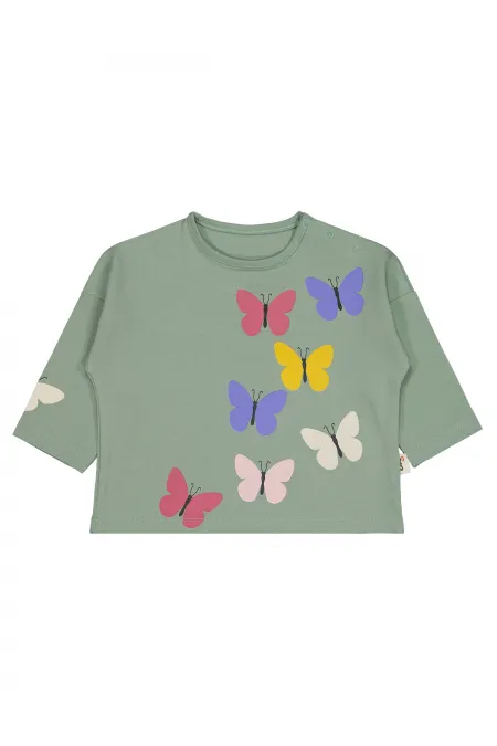 Bebek Sweatshirt 0-24 Ay Çağla Yeşili - Paket