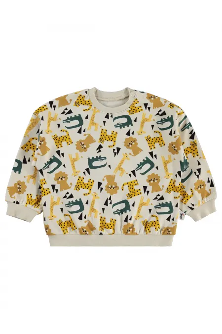 Bebek Sweatshirt 0-24 Ay Taş Rengi - Paket