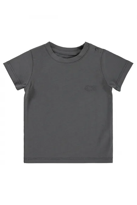 Bebek Tişört Km 0-24 Ay Füme - Paket