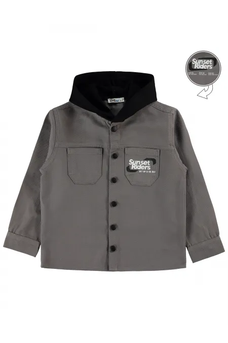 Boys' Shirt, Ages 6-9, Grey - Pack