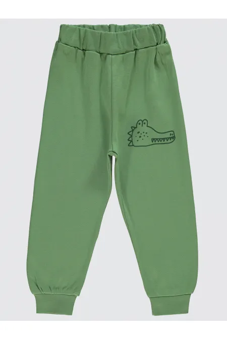 Bas de survêtement garçon 2-5 ans kaki clair - Lot