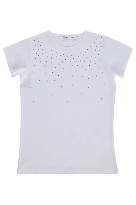 Kız Çocuk Tişört 10-13 Yaş Beyaz - Paket