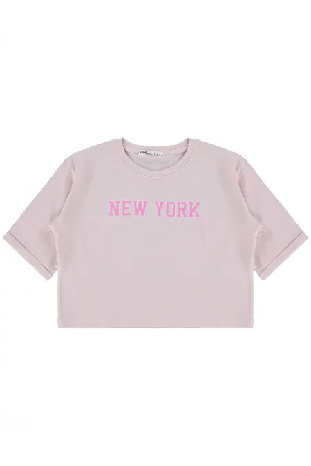 T-shirt fille, 10-13 ans, rose poudré - Lot T-shirt fille, 10-13 ans, rose poudré - Lot