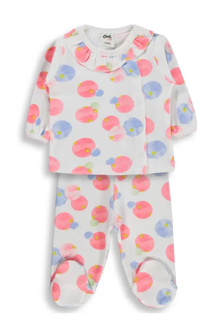 Bebek Pijama Takımı 0-24 Ay Ekru - Paket