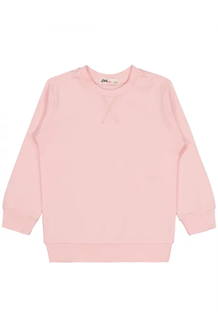 Kız Çocuk Sweatshirt 2-5 Yaş Pembe - Paket
