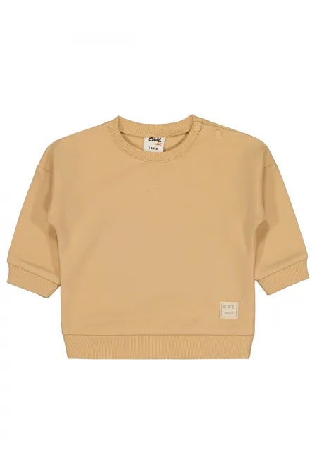 Bebek Sweatshirt 0-24 Ay Sütlükahve - Paket