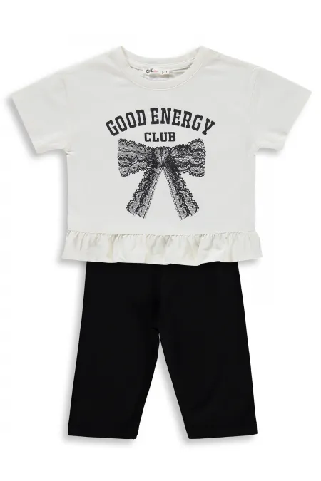 Girls' Team Set 2-5 Years Old, Off-White - Package