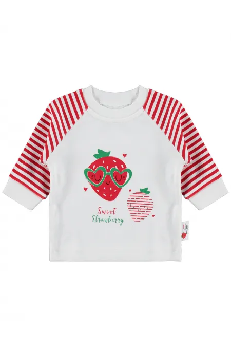 Bebek Sweatshirt 0-24 Ay Ekru - Paket