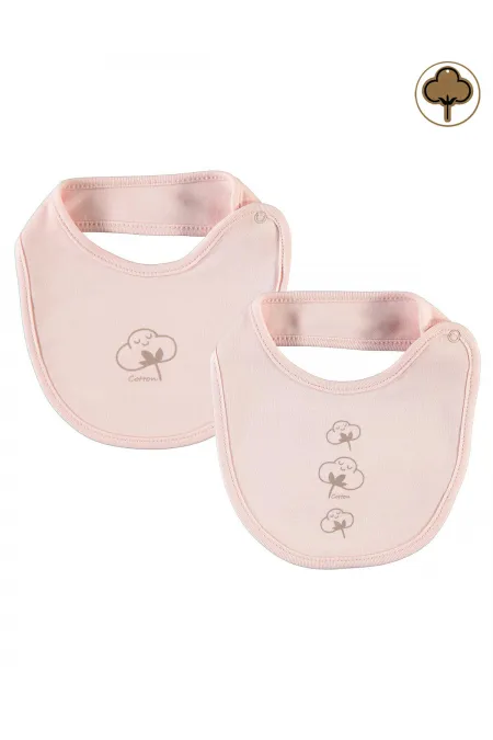 Bavoir bébé rose 0-24 mois - Emballage