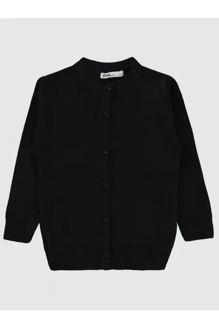 Gilet noir pour fille de 2 à 5 ans - Emballage