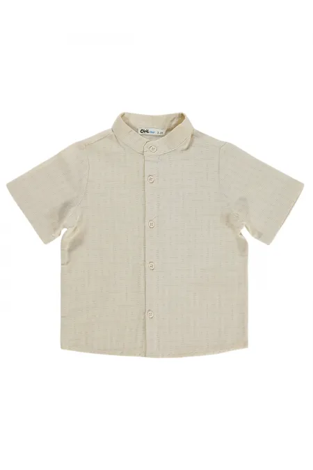 Boys' Shirt, Ages 2-5, Light Brown - Pack
