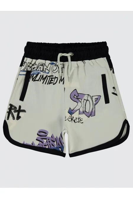 Erkek Çocuk Şort 10-13 Yaş Açık Gri - Paket