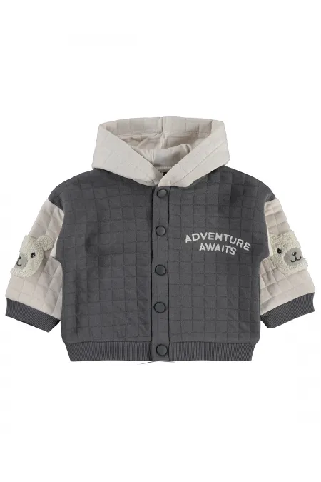 Gilet bébé 0-24 mois gris foncé - Lot