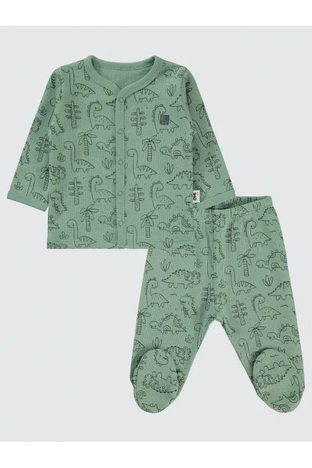 Baby Pajama Set 0-24 Months Soft Khaki - Package