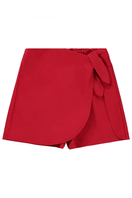 Kız Çocuk Etek 6-9 Yaş Kırmızı - Paket