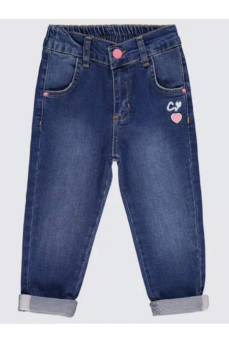 Pantalon bleu pour fille de 2 à 5 ans - Lot