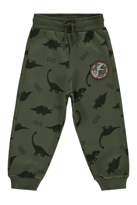 Pantalon de survêtement garçon, 2-5 ans, kaki foncé - Lot