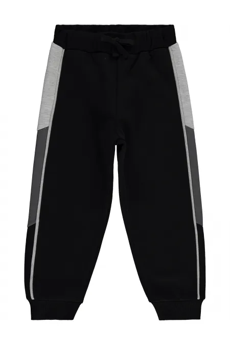 Pantalon de survêtement garçon, 10-13 ans, noir - Lot