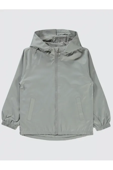Erkek Çocuk Yağmurluk 6-9 Yaş Gri - Paket