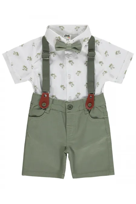 Ensemble bébé 0-24 mois kaki clair - Emballage