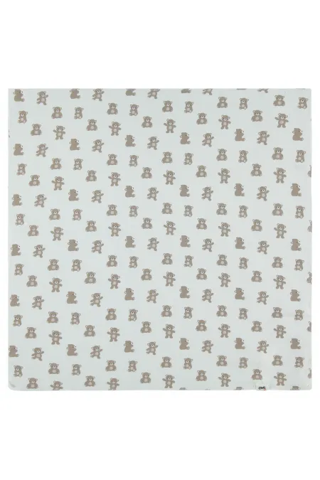 Ensemble couverture et lange pour bébé 0-24 mois, couleur pierre - Emballage