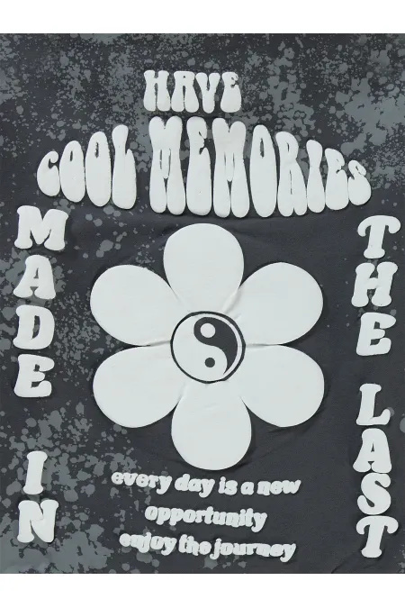 Kız Çocuk Sweatshirt 6-9 Yaş Füme - Paket