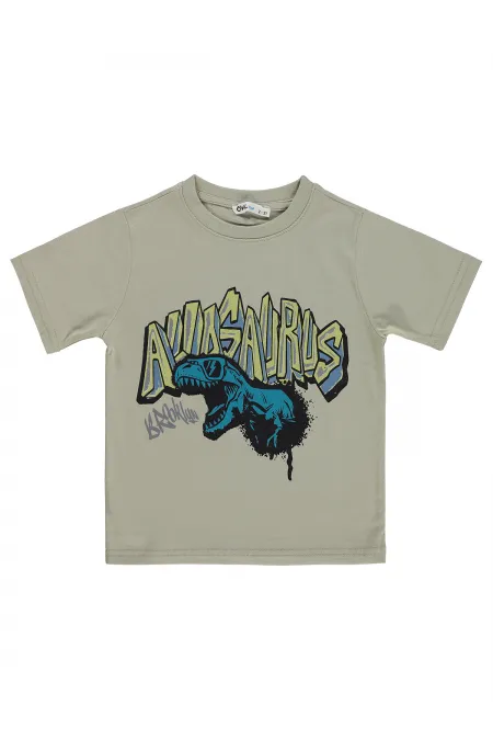 T-shirt garçon Km 2-5 ans Gris doux - Lot