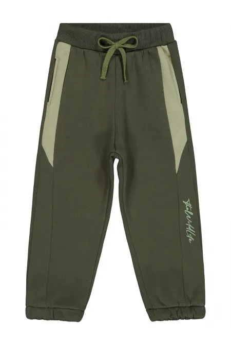 Bas de survêtement garçon 2-5 ans kaki foncé - Lot