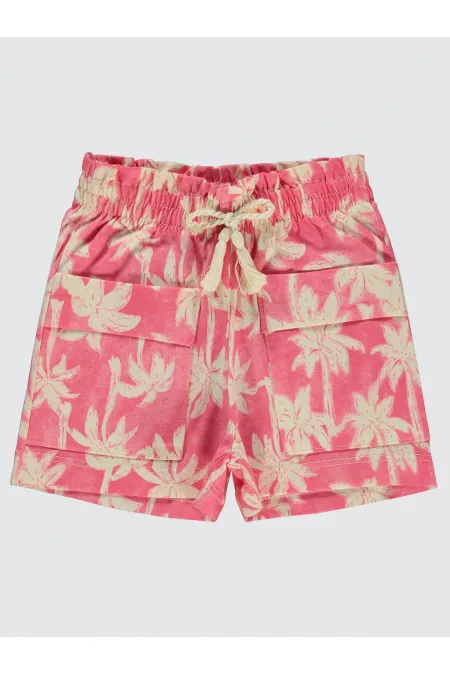 Kız Çocuk Şort 2-5 Yaş Gül - Paket