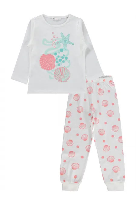 Ensemble pyjama fille, 2-5 ans, blanc cassé - Emballage