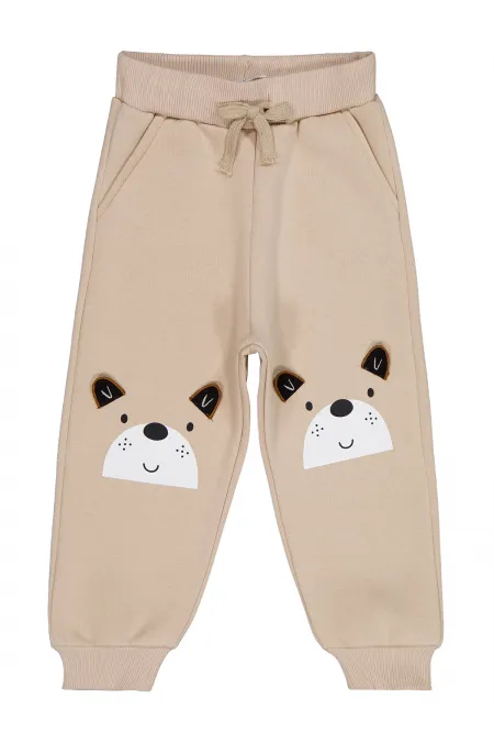 Bas de survêtement garçon 2-5 ans beige - Lot