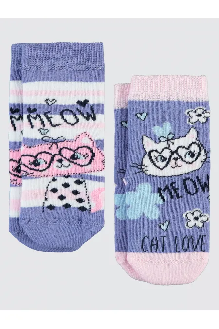 Chaussettes pour filles de 2 à 9 ans, taille standard - Emballage civil