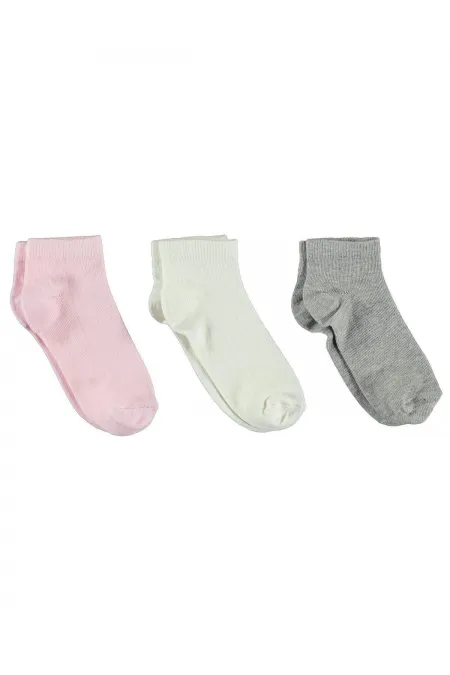 Chaussettes courtes pour filles de 2 à 9 ans, taille standard - Emballage civil
