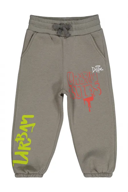 Bas de survêtement garçon 2-5 ans kaki clair - Lot