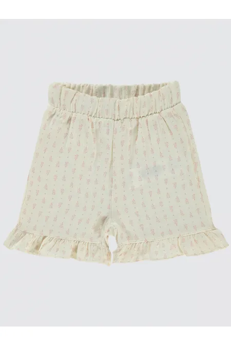 Bebek Şort 0-24 Ay Ekru - Paket