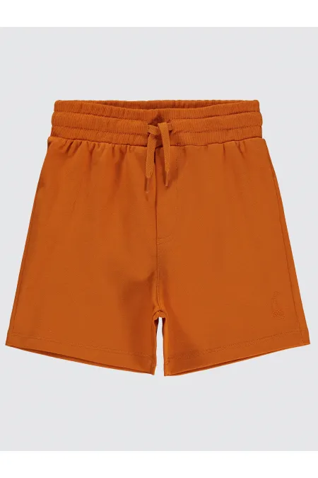 Short garçon 6-9 ans orange foncé - Emballage