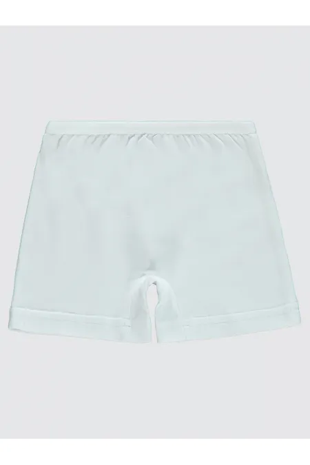 Kız Çocuk Boxer 2-9 Yaş Beyaz - Paket