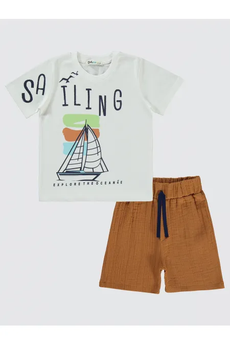 Costume garçon 2-5 ans écru - Emballage