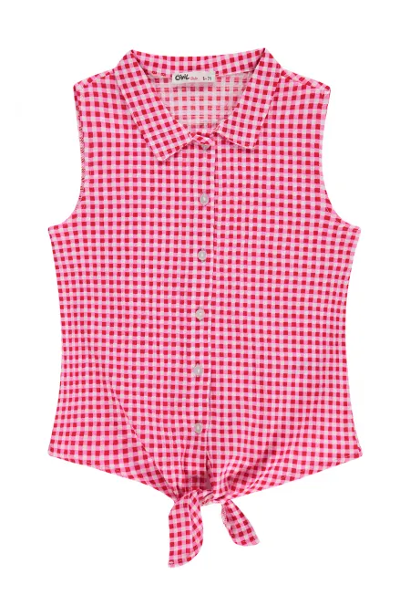 T-shirt rouge pour fille, 6-9 ans - Lot