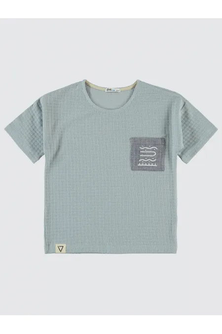 Lot de T-shirts bleus pour garçon de 6 à 9 ans