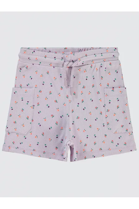 Kız Çocuk Şort 6-9 Yaş Lila - Paket
